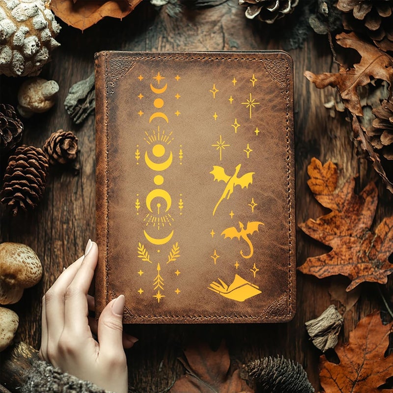 beinkmake 16Pcs Sun Moon Stars Stencil for Painting PET Templates Flying Dragon Inlay Border Stencils for Furniture Reusable DIY Craft Wall Wood Fabric Canvas Paper Home Decor - Image 4